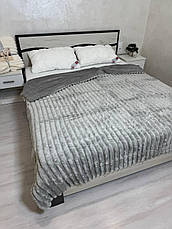 Плед на овчині Євро Шарпей Сірий, фото 5