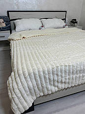 Плед на овчині Євро Шарпей Молочний, фото 5