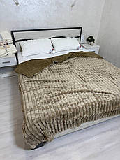 Плед на овчині Євро Шарпей Коричневий, фото 2