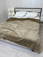 Плед на овчині Євро Шарпей Коричневий, фото 4