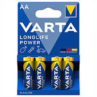Батарейки пальчикові типу АА VARTA Alkaline Longlife Power made in Germany (4 штуки)