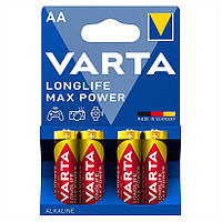 Батарейки пальчикові типу АА VARTA Alkaline Longlife MAX Power made in Germany (4 штуки)