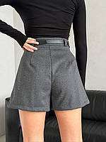 Жіночі базові теплі кашемірові шорти, фото 9