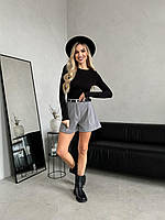 Жіночі базові теплі кашемірові шорти, фото 8