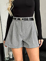 Жіночі базові теплі кашемірові шорти, фото 2