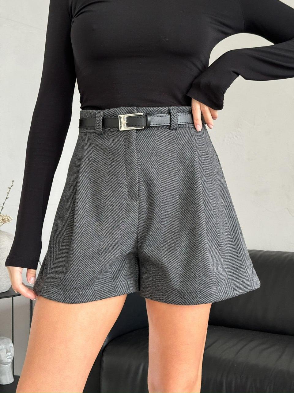 Жіночі базові теплі кашемірові шорти, фото 1