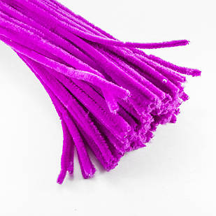 Синельне Дріття для Рукоробства М'яке, Пухнасте, Маджента, 300х5мм, 100 шт./пач, 1 упаковка