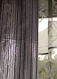 Комплект гардин і шторок до підвіконня Firanka Simple 200см чорний з сірим (70_5к), фото 4
