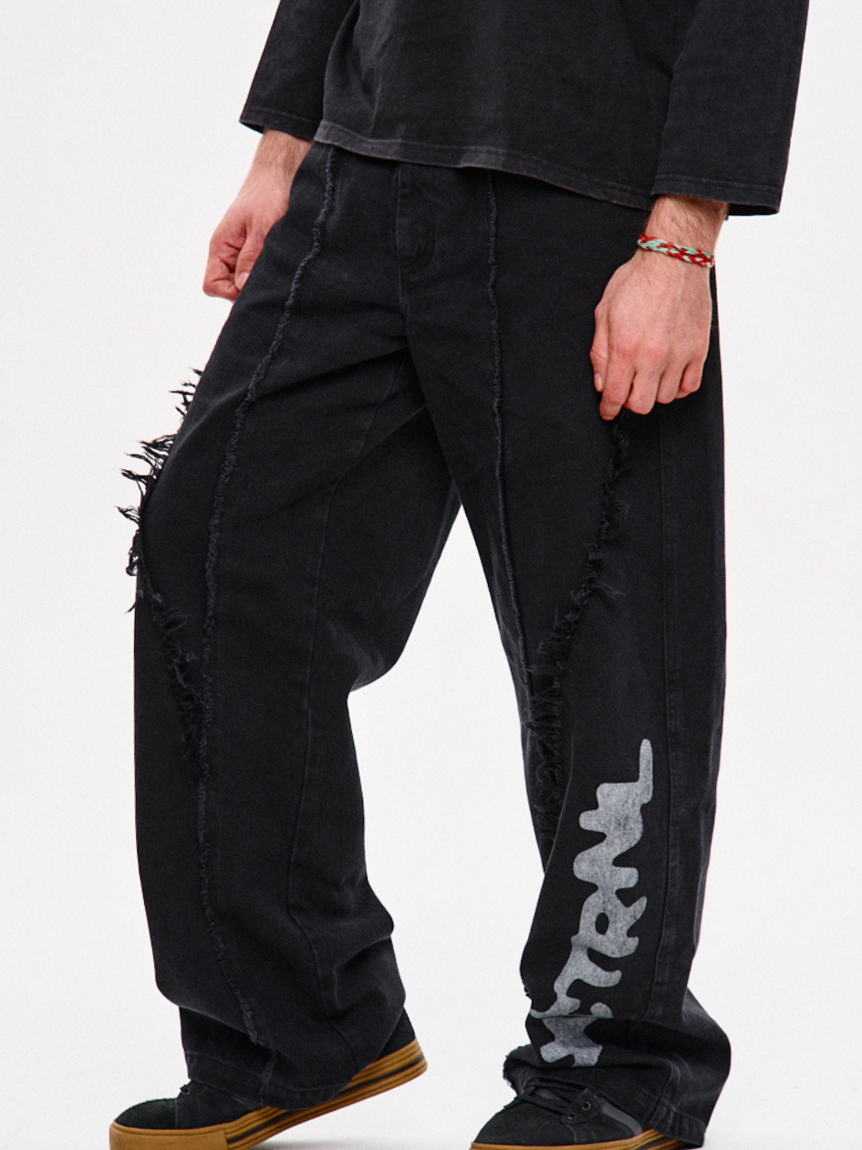 Чоловічі джинси NCTRNL з принтом "Спайт", фото 1