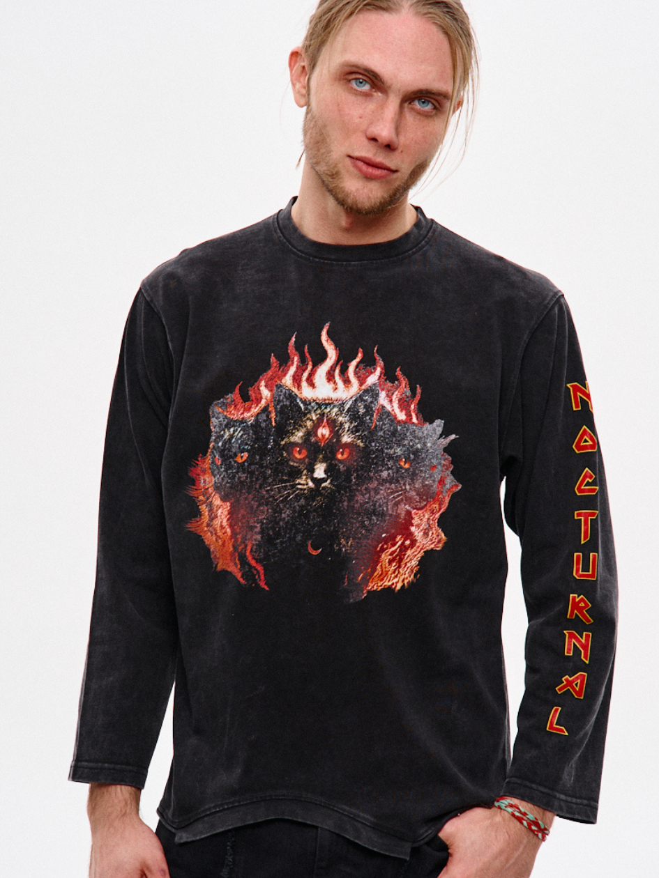 Чоловічий лонгслів NCTRNL "Metal Cat", фото 1