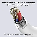 Кабель USB для Quest 3,3S,2, Pico AMVR LC4, Meta Oculus VR Link посилений, 5 м, фото 3
