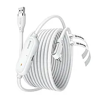 Кабель USB для Quest 3,3S,2,Pico AMVR LC5 c доп. питанием, Meta Oculus VR Link усиленный