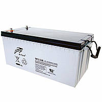 Акумулятор AGM Ritar RA12-200 12V на 200Ah Gray Case Q1 для джерела безперебійного живлення