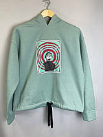 Женское худи с капюшоном и принтом Девочка KAPTSOVA MKKS300809-8