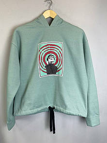 Жіноче худі з капюшоном та принтом “Дівчинка” KAPTSOVA MKKS300809-8