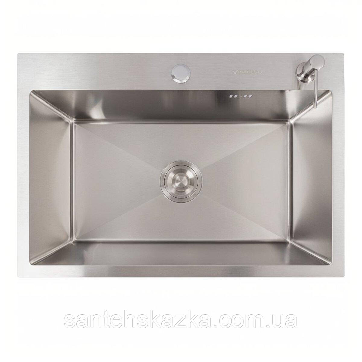 Кухонна мийка 65*45 неіржавка VALESO Handmade (3,0/1,5), фото 1