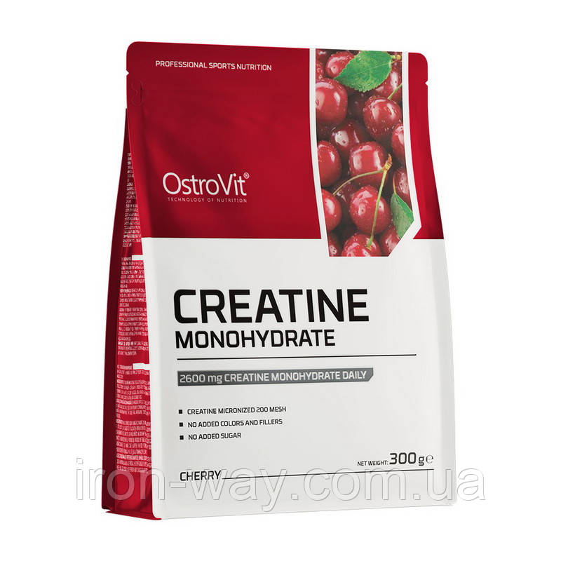 OstroVit Creatine Monohydrate (300 g, cherry), фото 1