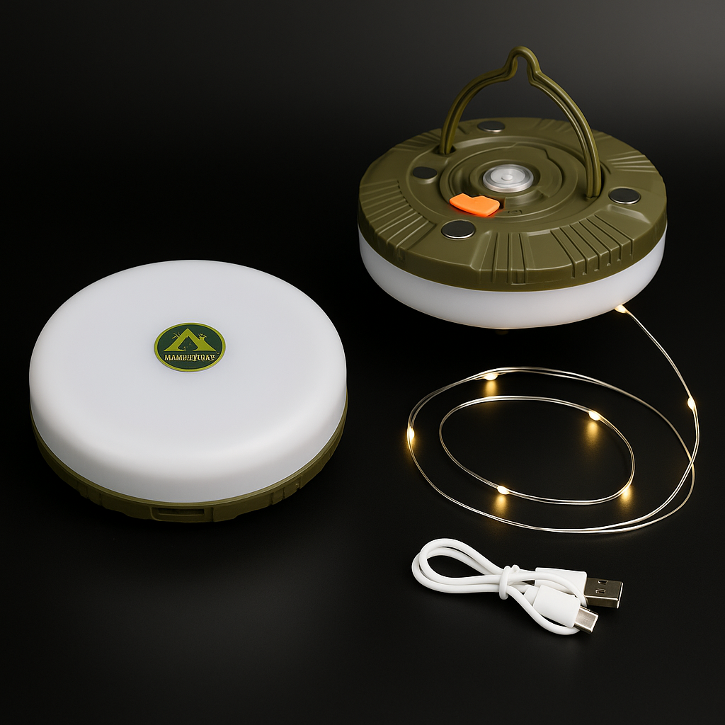 Підвісний кемпінговий ліхтар із гірлянду 20 м, фото 1