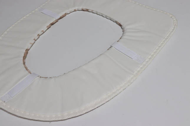 Накладка на ободок унітазу м'яка на липучках арт. 0183 коричнева, фото 2