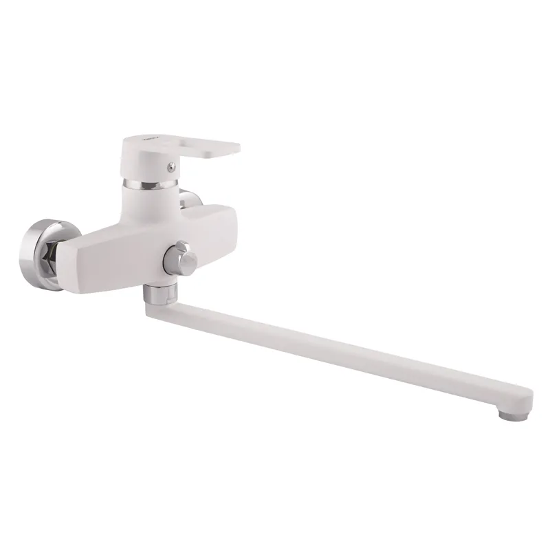 Змішувач для ванни Zerix Z2230-7 білий (ZX0359), фото 1