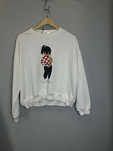 Жіночий світшот з принтом дівчинки KAPTSOVA MKKS3000-2