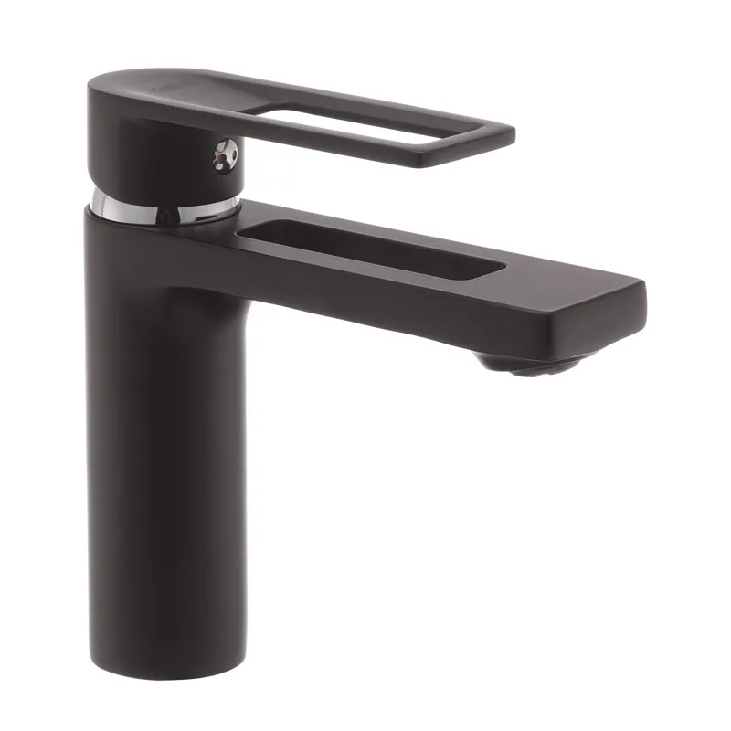 Змішувач для умивальника Haiba Foster 001 чорний (HB0964), фото 1