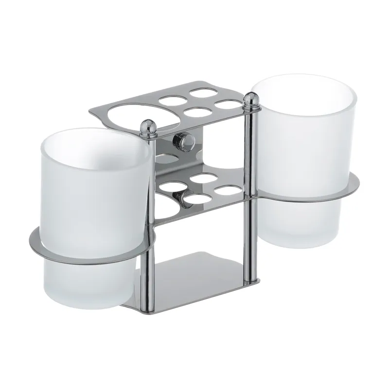 Підставка для щіток і пасти з двома склянками Zerix LR103 (ZX2632), фото 1