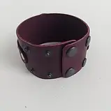 Браслет «Тризуб» (широкий, колір - марсала) (25502), фото 2