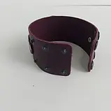 Браслет «Тризуб» (широкий, колір - марсала) (25502), фото 3