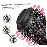 Фен Щітка гребінець 3в1 One step Hair Dryer 1000 Вт 3 режими випрямляч для укладання волосся стайлер з, фото 7