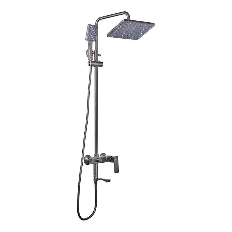 Душова колона зі змішувачем Haiba Kubus 009-J Graphite (HB4005), фото 1