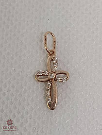 Золотий Хрестик зі вставкою цирконій