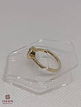 Золота Каблучка зі вставкою цирконій, фото 2