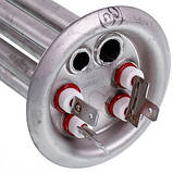 Тен для бойлера під анод 2000W (нержавіюча сталь) L=310mm фланець 64mm, анод M4 Kawai, фото 4