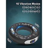 Ерекційне кільце з вібрацією Sex Titan USB, фото 5