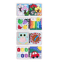 М'яка книжка-бізіборд фетр пальчикові ігри сортер липучки 20*8*20см (25004), фото 3