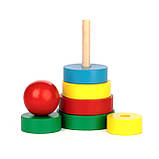 Розвиваюча іграшка пірамідка Кільцева, фото 2