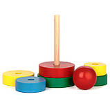 Розвиваюча іграшка пірамідка Кільцева, фото 3