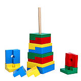 Розвиваюча іграшка пірамідка Головоломка (14 елементів), фото 2