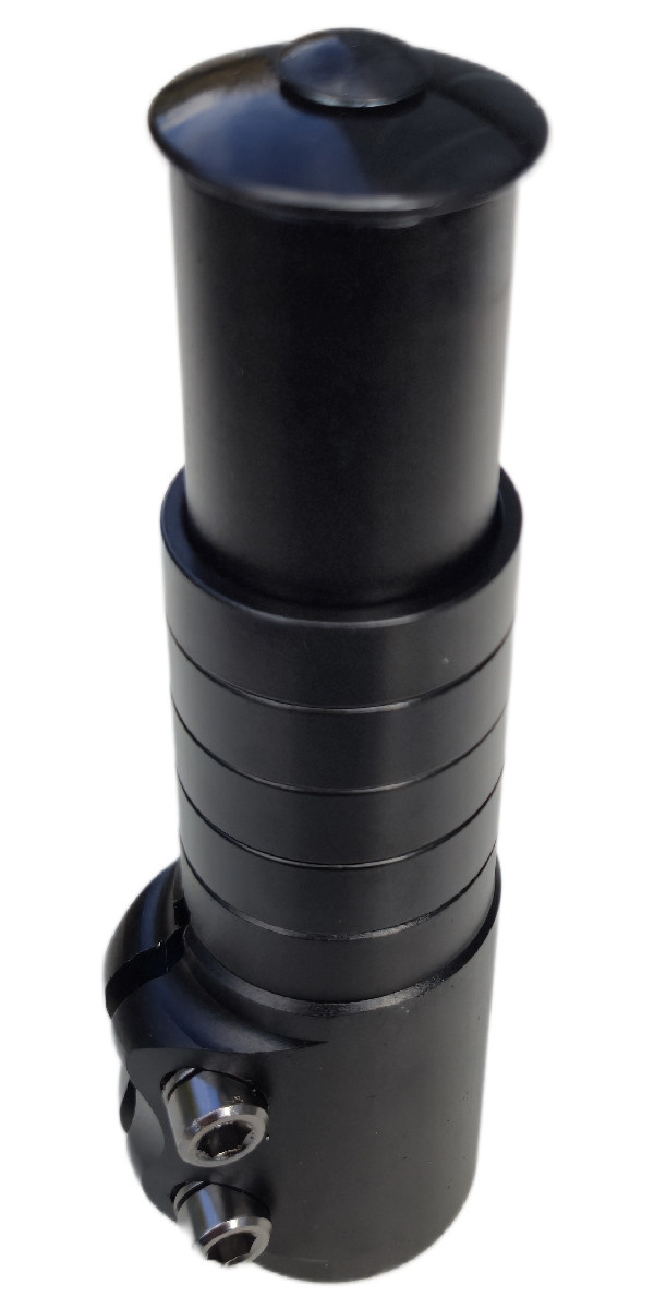 Подовжувач штока вилки велосипеда Kenli KL-4025 (1-1/8) чорний, довжина 138 мм, фото 1