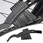 Щітка для чищення ланцюга і трансмісії велосипеда Kenli KL-7005, фото 3