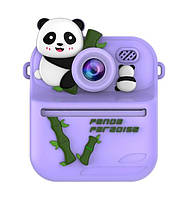 Дитяча міні-камера S1 з миттєвим друком Фіолетовий Панда