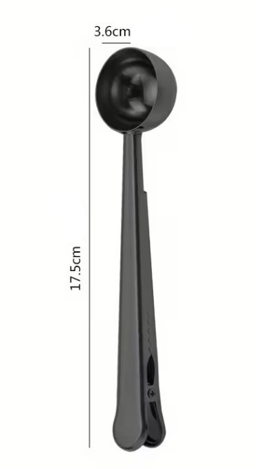 Мірна ложка - затискач чорна, фото 1
