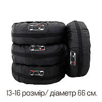 Чохол для автомобільних запасних шин з поліестеру з ручкою для транспортування розмір 13-16 дюймів