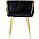 Стілець для їдальні з м'якою оббивкою та металевими ніжками DSF-1590 Black, фото 2