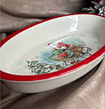 Форма для запікання Lefard 858-0119 Новий рік кераміка 28*17*5 см Білий, фото 4