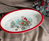 Форма для запікання Lefard 858-0119 Новий рік кераміка 28*17*5 см Білий, фото 6