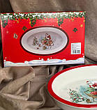 Форма для запікання Lefard 858-0119 Новий рік кераміка 28*17*5 см Білий, фото 7