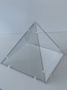 Бокс "Піраміда" (25х25 см, h=21,5 см) (пластик 1,5мм) Код/Артикул