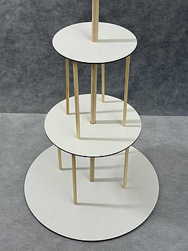 Конструкція для 3-х ярусного торта (Ø 14/20/30 см) Код/Артикул